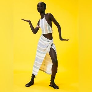 Zara Striped Halter Top